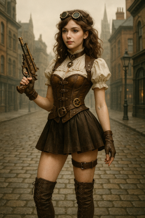 Steampunk Girl na dopoludnie